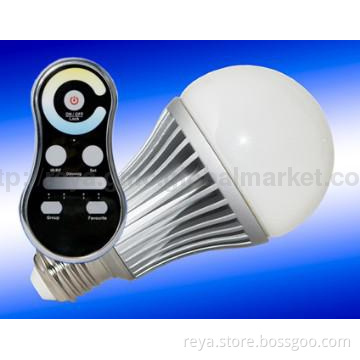 8W Pure White Dimmable LED Bulb with RF Controller